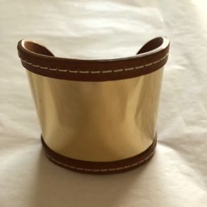 Michael Kors leather cuff bracelet